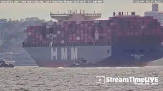 HMM Container Ship, New York Harbor