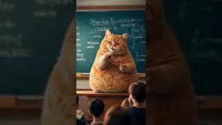 😻Cat teacher😻 #shortsfeed #cat #cartoon #teacher #aicat #studywithmeandmycat