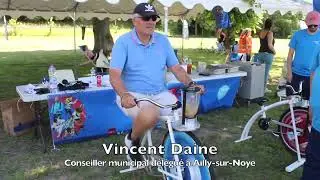 Somme : &agrave; Ailly-sur-Noye, un smoothie r&eacute;alis&eacute; en faisant... du v&eacute;lo
