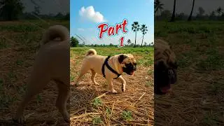 Pug Puppy Explores the Field | Lucy's Adventure Part 1 #PugAdventure #DogShorts #LucyThePug​ #mypug