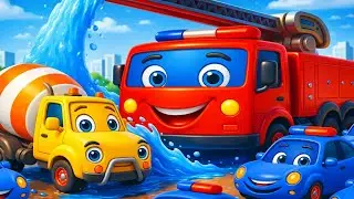 Massive Water Blast Rescue 🚨💧Fire Truck & City Vehicles in Action | Vehicles Animation