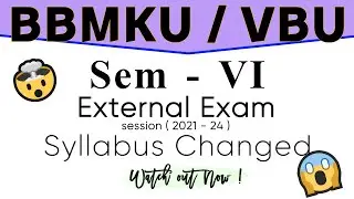 English Honours Semester - 6 complete syllabus | BBMKU & VBU English honours syllabus 2021 - 24