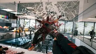 Killing zombies with spiky hammer (Free roam dead Island 2)