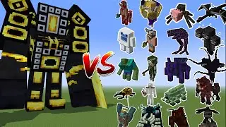 Battle: Skibidi Army VS Mutant Monster VS Toxic Monster: Minecraft Mob Battle