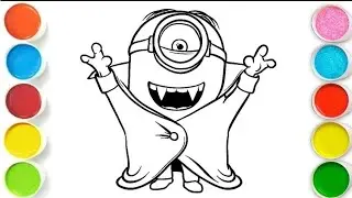 MINION Drawing, Painting & Coloring For Kids and Toddlers_ Child Art