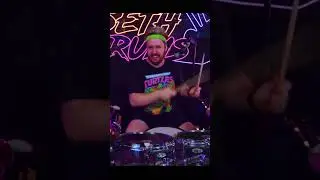 80s Drummer Shreds Itsy Bitsy Spider With Neon Vibes!