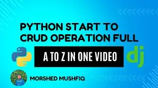 Python/Django Template Mastering, CRUD Operation, & Error Solving in One Video One Project | Morshed