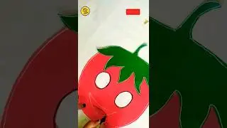 diy vegetable (tomato)mask for school project 🍅#shorts#shortsviral#papercraft#ytshorts#tlm