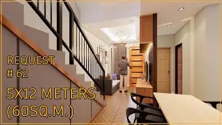 5X12 METERS (60SQ.M) 2 STOREY 4 BEDROOM HOUSE DESIGN (REQUEST #62)