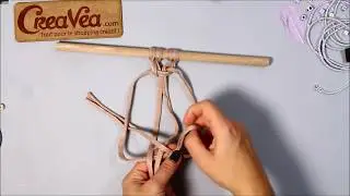 Comment faire le demi noeud -  Macram&eacute; by Creavea.com