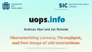 uops.info - ASPLOS 2019 Lightning Talk