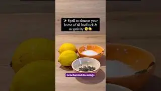 Cleanse Bad Luck & Negativity with This Powerful Lemon Salt Ritual | Energy Cleansing Spell #protect