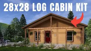 $29,999.99 Log Cabin Kit 28x28 | 1 or 2 Bedroom