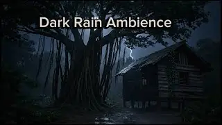 Dark Rainy Forest Night Storm | Heavy Rain, Strong Wind, Relaxing Cinematic ASMR 4K