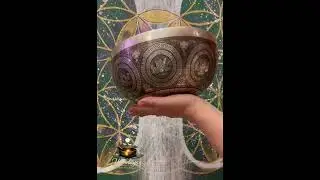 Handmade Tibetan Singing Bowl Sound | F Note | Buddha & Eight Auspicious Symbols | Heart Chakra