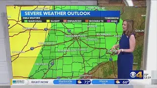 A severe storm threat later this week