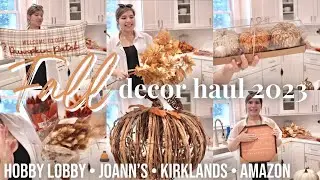*NEW* FALL DECOR HAUL 2023 🍂 | Hobby lobby, joanns, & kirklands fall decor