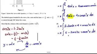 Integration Exam Style Question 11