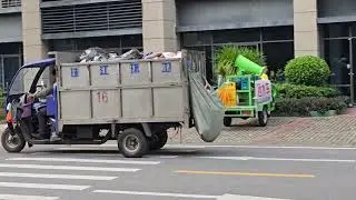 Mini electric rubbish/trash removal vehicle in GuangZhou, China