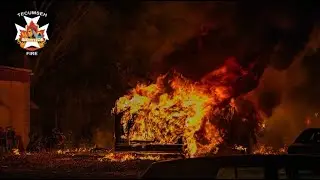 ⁴ᴷ *Pre-Arrival* Fully Involved RV Fire - 11976 Tecumseh Rd East - TECFD - 2025