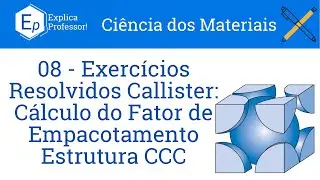 Cálculo do Fator de Empacotamento CCC - Exercícios Resolvidos Callister (08)