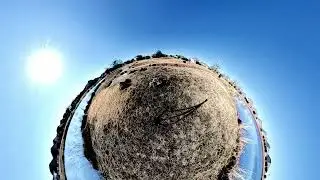 4-Minute Meditation & Relaxation | Ambient Music + Tiny Planet Timelapse Video