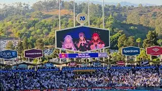 hololive VTubers Sing at Dodgers Baseball Game
