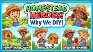 Little Homesteaders 🌱 | Kids Song About Growing Food, Helping & Self-Reliance