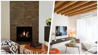 75 Premium Living Space With A Corner Fireplace Design Ideas You'll Love 🔴