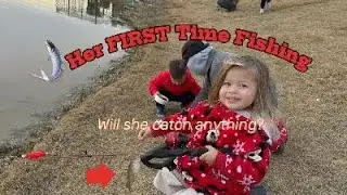 Her FIRST Time Fishing