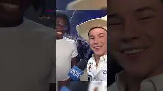John Crimber Meets Travis Hunter and Hits the Heisman Pose