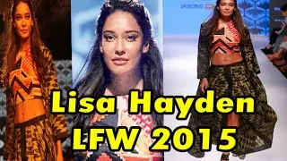 Lisa Hayden Walk The Ramp At Lakme Fashio Winter/Festive Week 2015