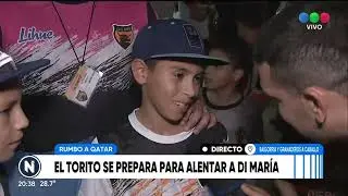 El Torito se prepara para alentar a Di María - Telefe Rosario