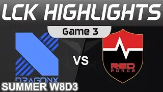DRX vs NS Highlights Game 3 LCK Summer Season 2022 W8D3 DragonX vs Nongshim RedForce by Onivia