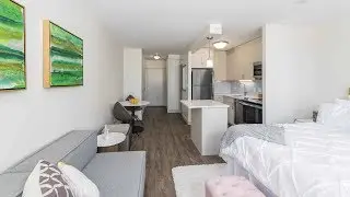 A comfortable studio apartment at the newly-updated River North Park