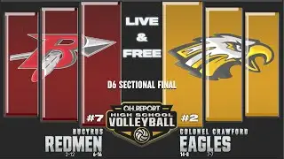#2 Colonel Crawford Eagles (14-8) vs. #7 Bucyrus Redmen (6-16) - D6 Volleyball Sectional Final
