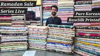 SALE ALERT 📢 Pure Korean RawSilk Printed Loose Fabrics Ramadan Sale Series |New Arrivals 
