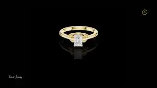 Celtic Inspired Emerald Solitaire Ring #ring  #ivevar #usa #viral #youtube