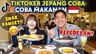 TRAKTIR TIKTOKER JEPANG IMUT MAKANAN INDONESIA!! KEPEDESAN!? 😂