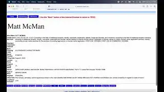USPTO Trademark Search Results for McMan 1 of 2 Results Both Owned by Matt McMan August 10, 2022