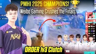 Order Clutched a 1v3 to Become CHAMPIONS &ndash; Order at PMHI 2025. Weibo Gaming Wins PMHI 2025!