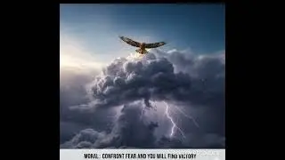 Eagle flying in a Toofan