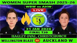 Wellington Blaze Women vs Auckland Hearts Women | AH v WB | Final Match of Women Super Smash 2025-26