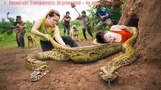 72 Hours of Survival: Harvesting Tons of Corn For Market & Rescuing My Sister from a Giant Python 😱