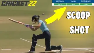 How to Play The Scoop Shot In Cricket 22 Using Pro Batting Controls