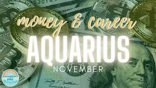Aquarius &bull; Money & Career Tarot Reading &bull; November 2020