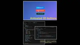 Animated 3D buttons | Back2Roots Web Solutions | #animatedshorts #trendingshorts #css #js #hmtl