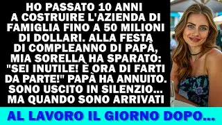 Ho costruito un'azienda da 50 milioni, poi mia sorella mi ha chiamato inutile. Il giorno dopo tutto