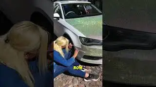 Она украсила свою МАШИНУ стразами 🤯✨ Кто ей мешает? #youtubeshorts