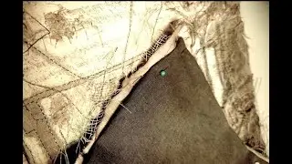How to Back a Piece of Textile Art (with Feline Assistance) by Gothic Decay